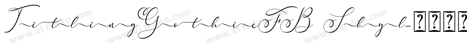 TitlingGothicFB Skyl字体转换